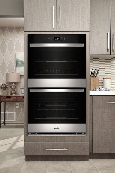 Whirlpool 30\" 10 Cu. Ft. Electric Double Wall Oven with Air Fry - Fingerprint Resistant Stainless St… 