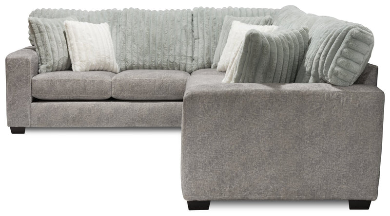 Koda 2-Piece Chenille Left-Facing Sectional - Plush Paloma