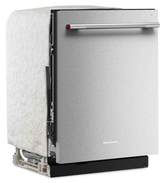 KitchenAid 24\" 44 dBA Dishwasher with 360° Max Jets™ Third Rack - PrintShield Stainless - KDTS724SPS