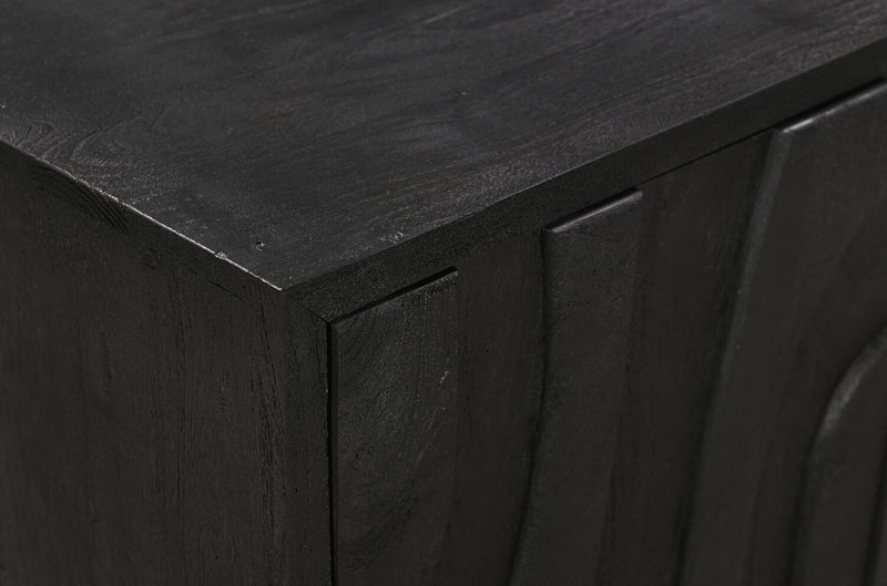 Abbot 72\" Modern TV Stand with Storage and Cable Management for TVs up to 80” - Black
