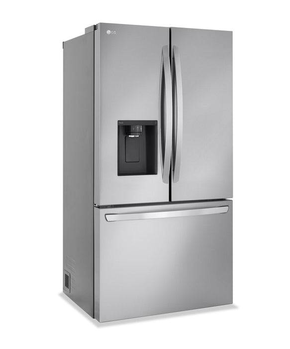LG 36\" 26 Cu. Ft. French-Door Counter-Depth MAX™ Refrigerator - Smudge Proof Stainless Steel - LRFXC… 