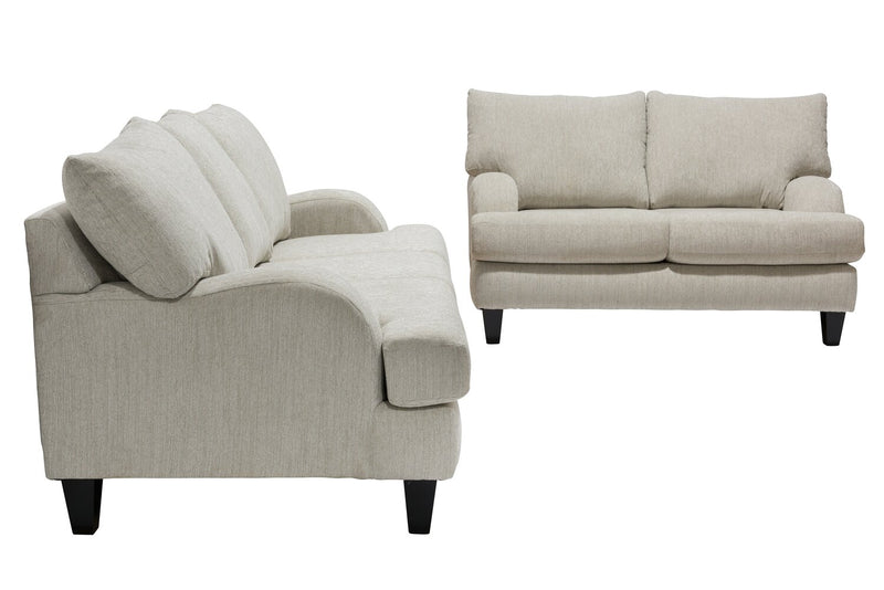 Nofia Chenille Loveseat - Linen 