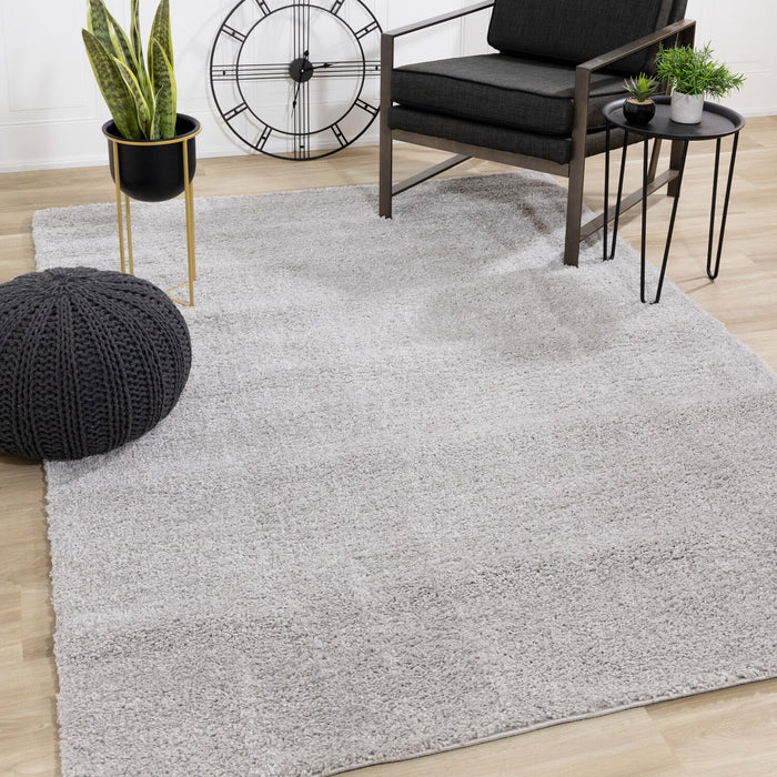 Pascal Grey Shag Area Rug - 5'3\" x 7'7\"