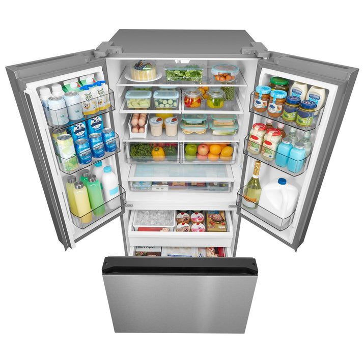 Midea 22.6 Cu. Ft. 33” Counter-Depth French Door Refrigerator with Ice Maker - MRF23I7AST