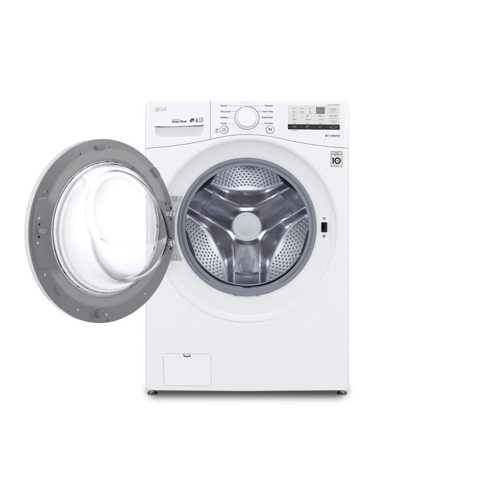 LG 5.2 Cu. Ft. Front-Load High-Efficiency Washer - White - Stackable - WM3400CW 