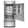 KitchenAid 36\" 20.8 Cu. Ft. Built-In Bottom Mount Refrigerator - PrintShield Stainless Steel - KBBR336SPS