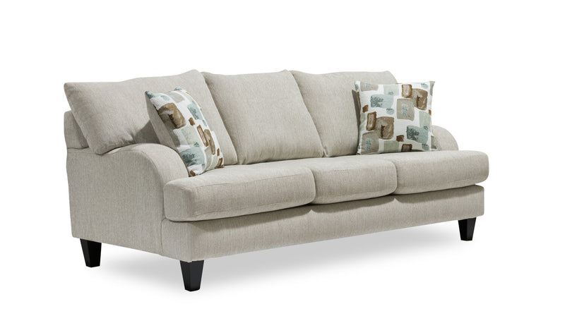 Nofia Chenille Sofa - Linen 