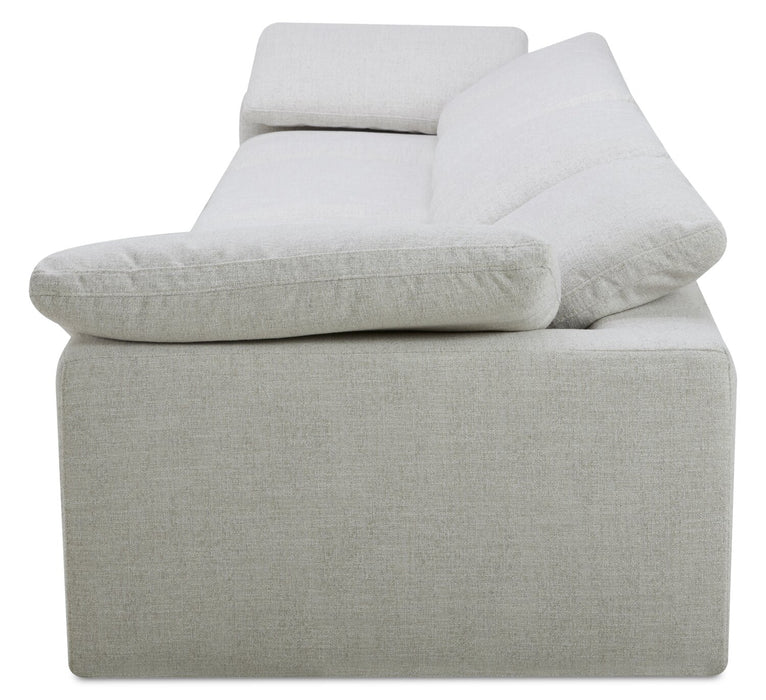 Sky Modular 4-Piece Fabric Sectional with Removable Feather Down Cushions - Nathan Wheat