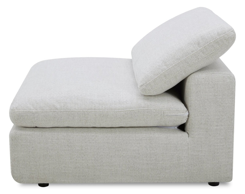 Sky Modular 8-Piece Fabric Power Reclining Sectional with Removable Feather Down Cushions -Nathan Wheat