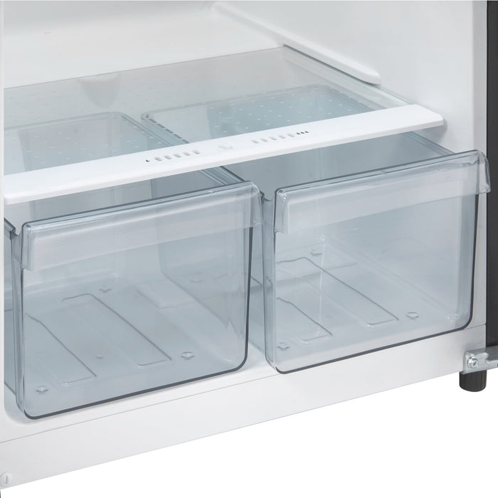 Danby 23.4 \" 10 Cu. Ft. Apartment-Size Top-Mount Refrigerator - Stainless Steel - DFF101B1BSSDB
