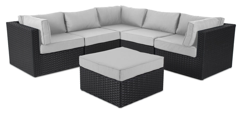 Barbados 5-Piece Patio Set – Grey 