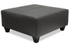 Made in Canada Addison 37\" Leather-Look Ottoman - Grey 