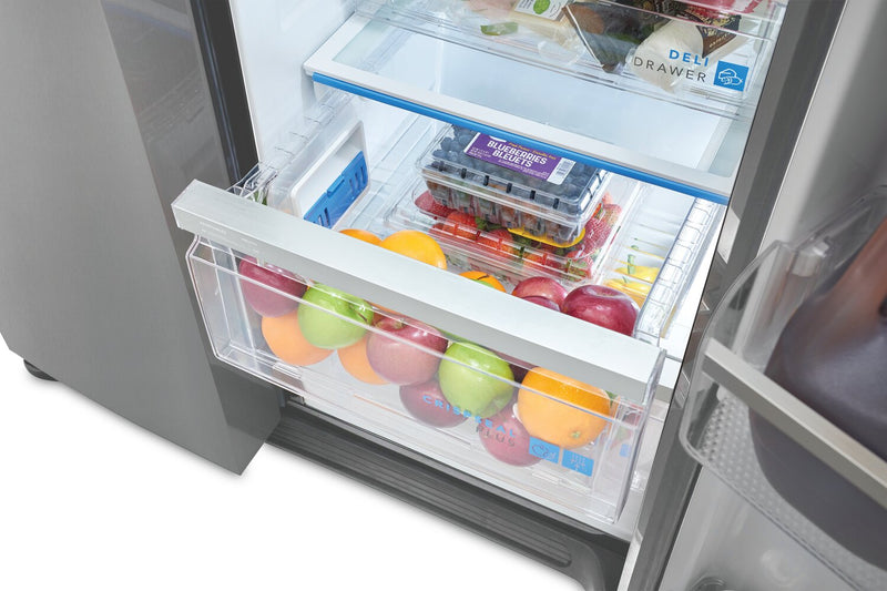 Frigidaire Gallery 36.1\" 22.3 Cu. Ft. Counter-Depth Side-by-Side Refrigerator - Smudge-Proof® Stainl… 