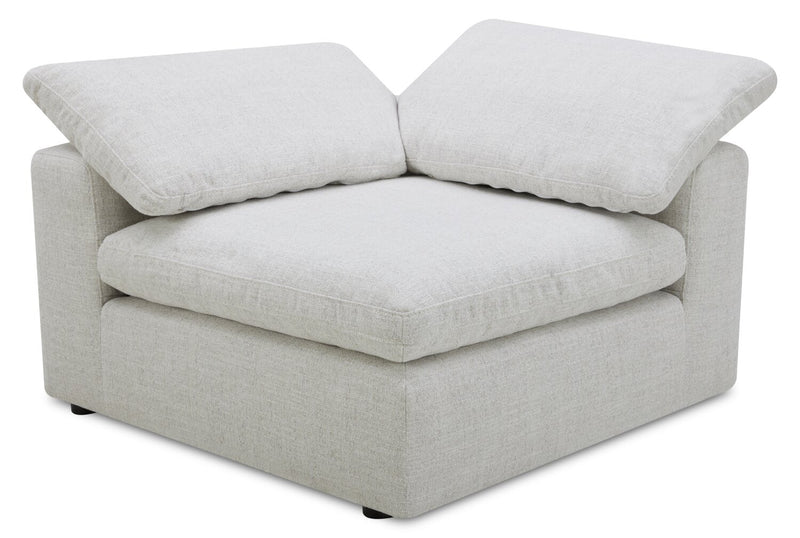 Sky Modular 4-Piece Fabric Sectional with Removable Feather Down Cushions - Nathan Wheat