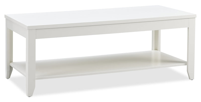 Aspen 47.3\" Traditional 3-Pack Coffee + 2 End Tables - White