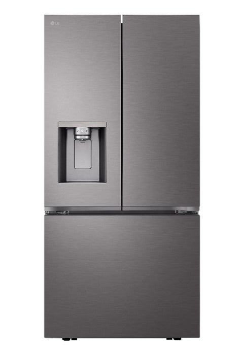 LG 33\" 25 Cu. Ft. French-Door Refrigerator with Dual Ice Makers - Black Stainless Steel - LF25S6330D