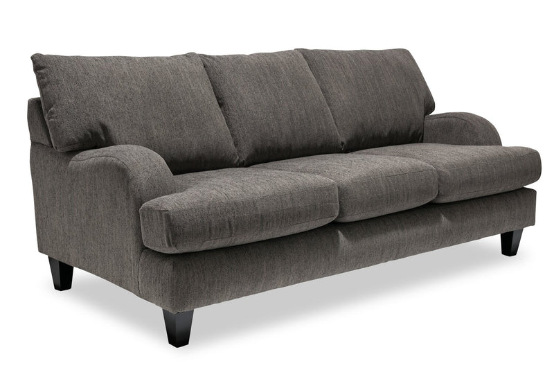 Nofia Chenille Sofa - Charcoal 