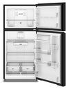 Whirlpool 29.5\" 19 Cu. Ft. Top Freezer Refrigerator – Black - WRTX5419SB