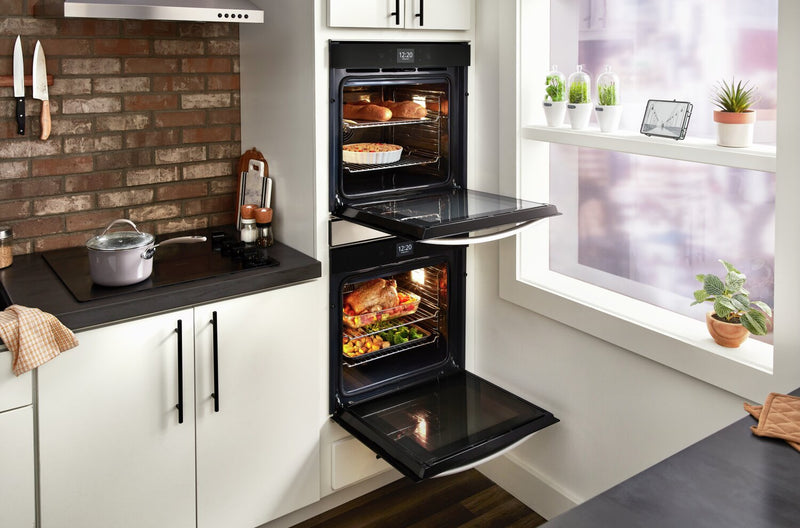 Whirlpool 24\" 5.8 Cu. Ft. Electric Double Wall Oven with True Convection - Fingerprint Resistant Sta… 