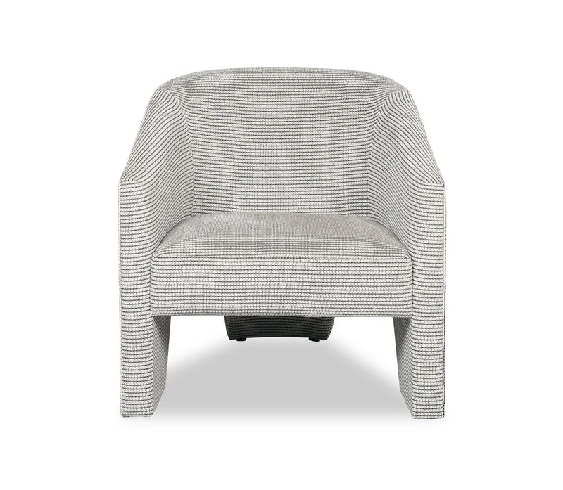 Adria 31\" Ink Multicolour Chenille Fabric Accent Chair