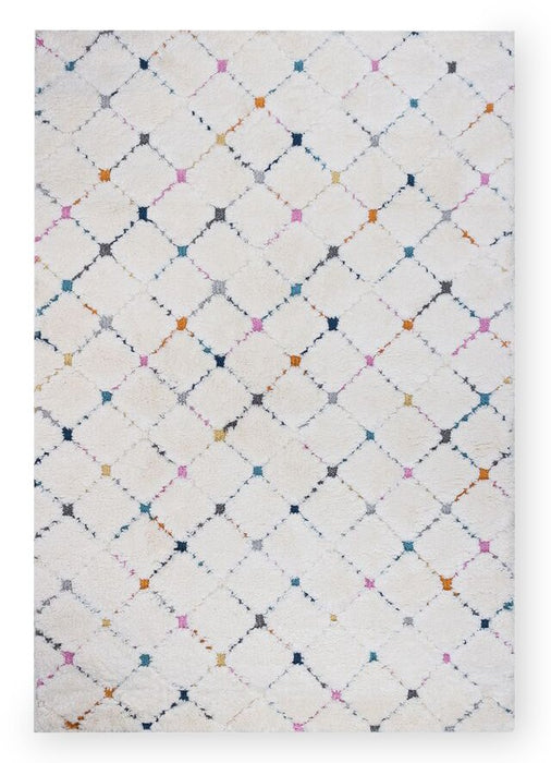 Robin Multi-Colour Moroccan Shag Area Rug - 6'7\" x 9'6\"