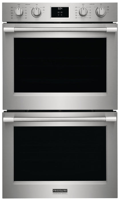 Frigidaire Professional 30\" 5.3/5.3 Cu. Ft. Electric Double Wall Oven with Total Convection - Smudge… 
