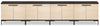 Sonora 4-piece TV Stand with Storage - Dark Oak