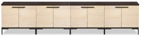 Sonora 4-piece TV Stand with Storage - Dark Oak 