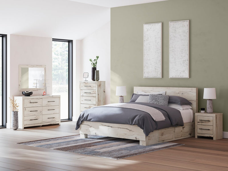 Derekson King Underbed Storage Bed - White