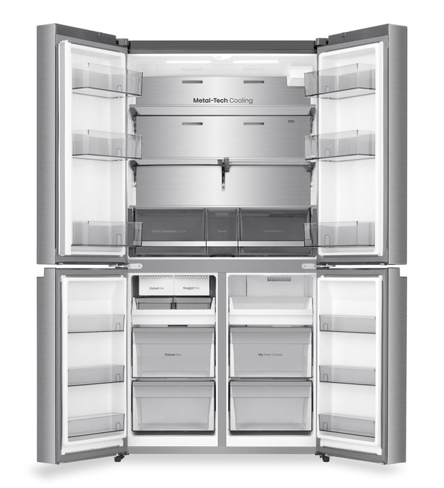 Hisense 36\" 22.5 Cu. Ft. Couter-Depth French 4-Door Refrigerator - Stainless Steel - RF225A3CSE