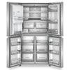 Whirlpool 36\" 19 Cu. Ft. Counter-Depth 4-Door Refrigerator with Ice Maker - Stainless Steel - WRQC7836RZ