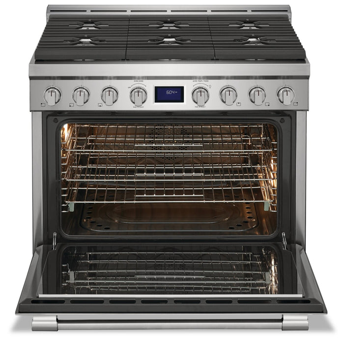 Frigidaire Professional 4.4 Cu. Ft. Gas Range With True Convection and Six Burner Cooktop - Smudge-P… 