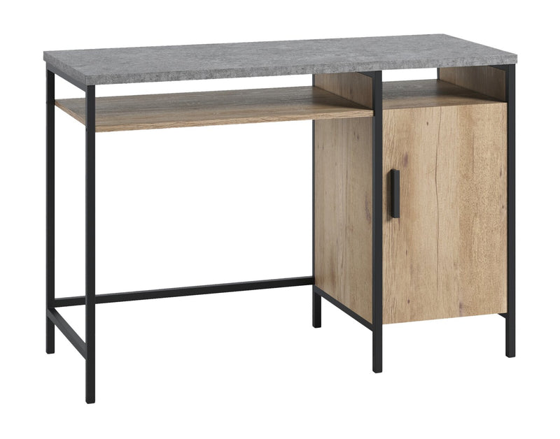 Bradley 45\" Pedestal Office Desk with Cabinet – Prime Oak 