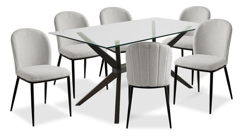 Ace 7-Piece Dining Package - Grey
