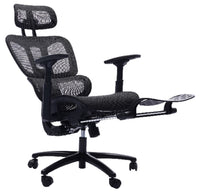 Sealy® Diego 26.3” Adjustable Office Chair with Mesh Padding & Footrest - Black 