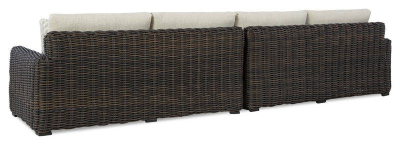 Halifax Patio Right and Left-Facing Loveseat Set