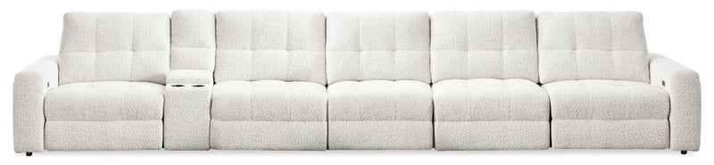 Scott Living Elevate Modular 6-Piece Left-Facing Chenille Fabric Sectional with Power Reclining - Beige