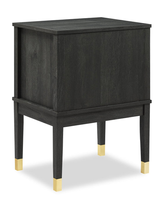 Alia Nightstand - Black Oak