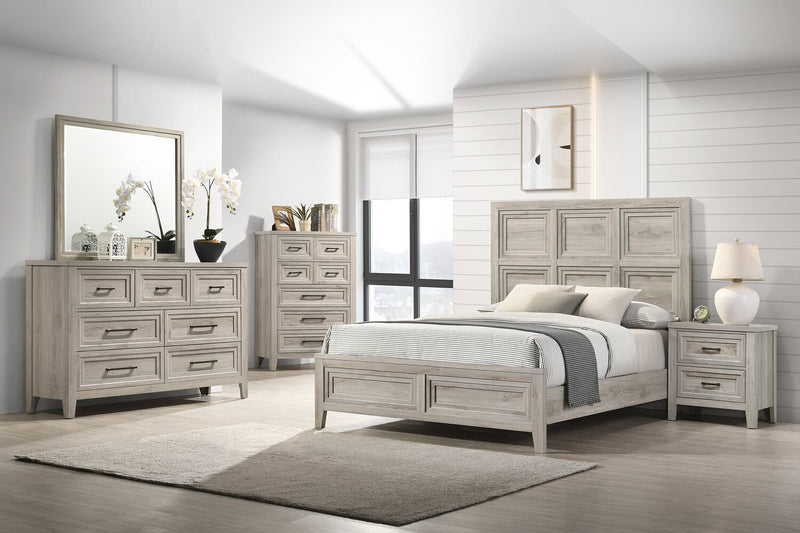 Lara Bedroom 7-Drawer Dresser, 60.6\"W x 38\"H - Antique Grey 