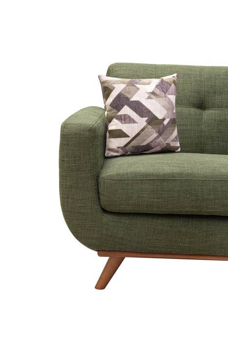 Freeman Linen-Look Fabric Sofa - Avocado