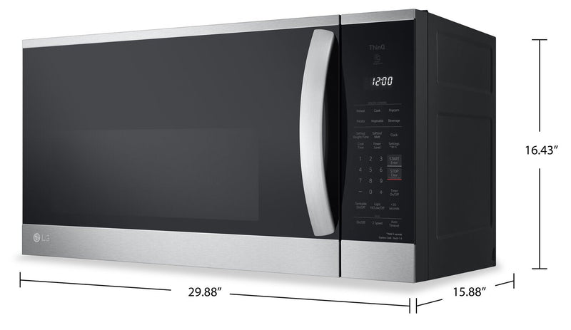 LG 1.8 Cu. Ft. Over-the-Range Microwave with EasyClean® and Sensor Cooking - Smudge Proof Stainless … 