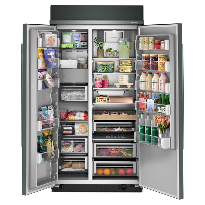 Kitchenaid 42\" 25.5 Cu. Ft. Built-In Side-by-Side Refrigerator – Juniper - KBSN742SJP 
