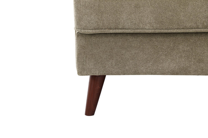 Kira 3-Piece V-Shape Fabric Sectional – Grey 