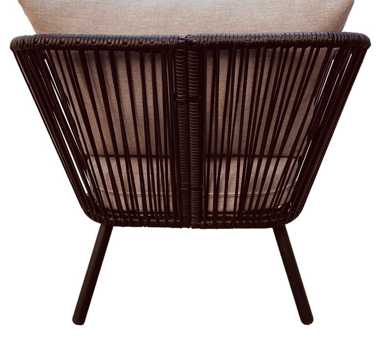 Porto 4-Piece Patio Conversation Set - Black