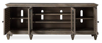Baron 82” Rustic Pine TV Stand with Storage and Cable Management for TVs up to 90” - Dovetail Grey 