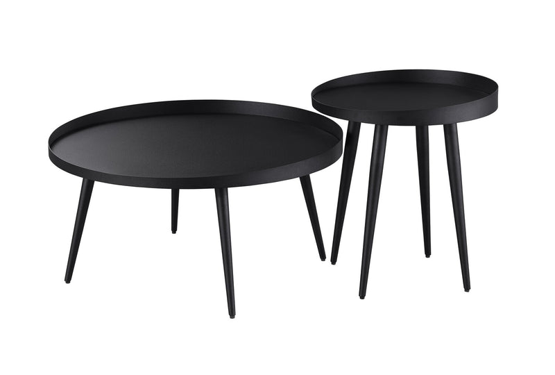 Vaughn 17.7\" Modern End Table – Black 