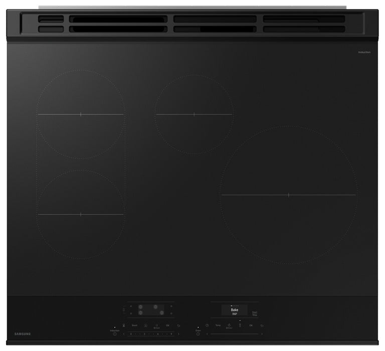 Samsung Bespoke 3 Series 6.3 Cu. Ft. Smart Induction Range with Air Fry - NSI6DG9300SRAC