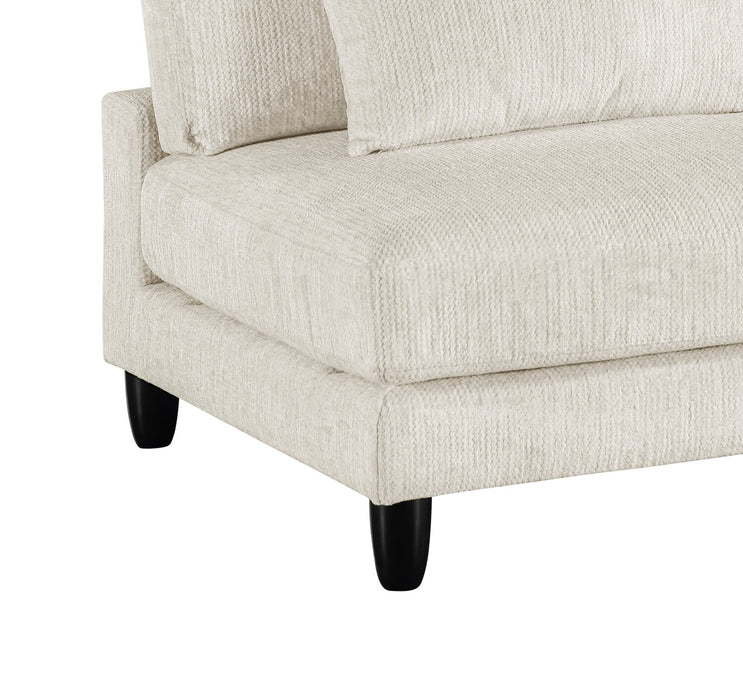 Lounge Modular 40\" Chenille Fabric Corner Chair - Beige