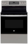 GE 5 Cu. Ft. Electric Range with True European Convection and Air Fry - Slate - JCB840ETES 