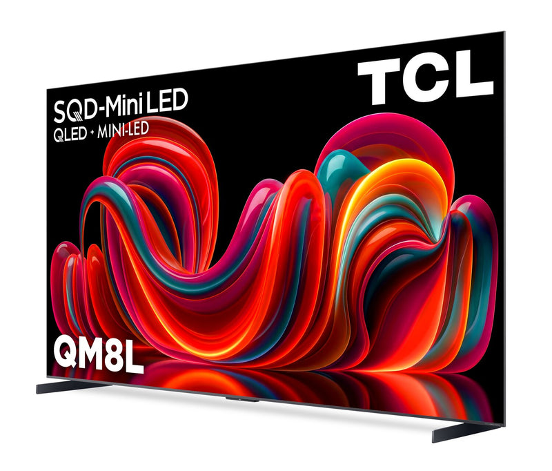 TCL 98\" QM8L SQD Mini-LED 4K Smart Google TV (98QM8L) - 2026 Model